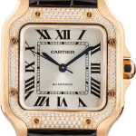 Cartier Santos de Cartier Diamond Bezel Rose Gold
