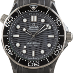 امگا سی‌مستر دایور 300M مشکی – بند رابر (Omega Seamaster Diver 300M Black)