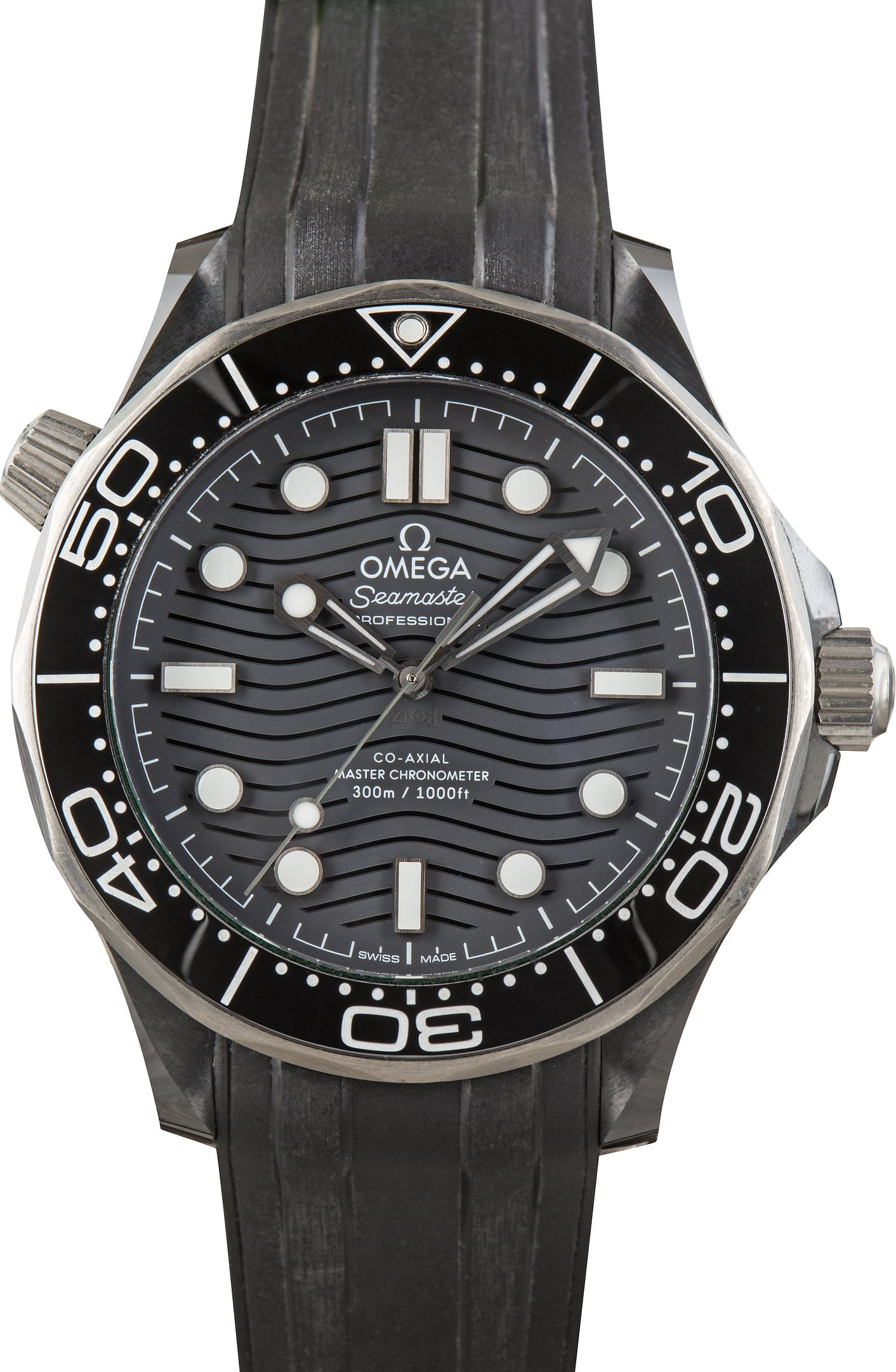 امگا سی‌مستر دایور 300M مشکی – بند رابر (Omega Seamaster Diver 300M Black)